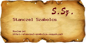 Stanczel Szabolcs névjegykártya